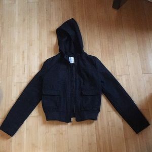 BLACK OLD NAVY CROPPED JACKET